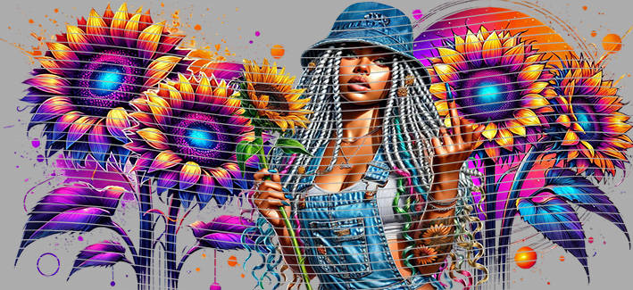 16oz Sunflower Girl-SU-375